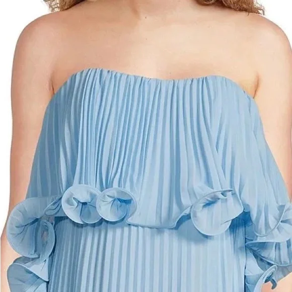sachin and babi light blue dress EVERPRETTY High Slit Chiffon Spaghetti Strap Deep Forest Green Bridesmaid  Dress, Elegant Wedding Dresses For Bridal, Formal Dresses For Special  Occasion Spring main image 1